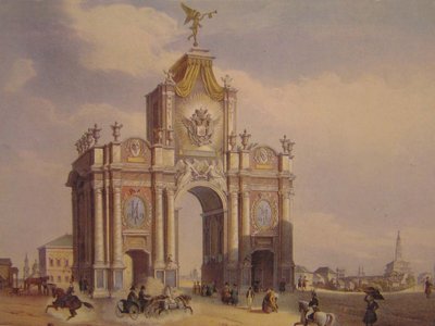 Rote Tore in Moskau von Jean-Baptiste Arnout