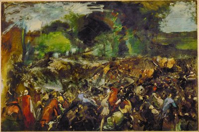 Berezowskis drapsforsøk på tsar Alexander II (olje på lerret) av Jean-Baptiste Carpeaux