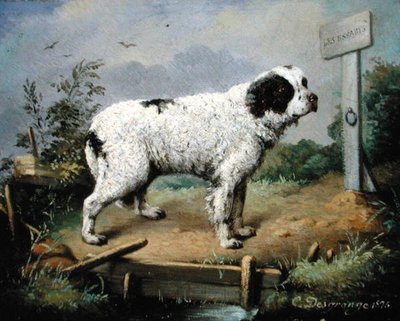 Et Newfoundland på en voll av Jean Baptiste Desgrange