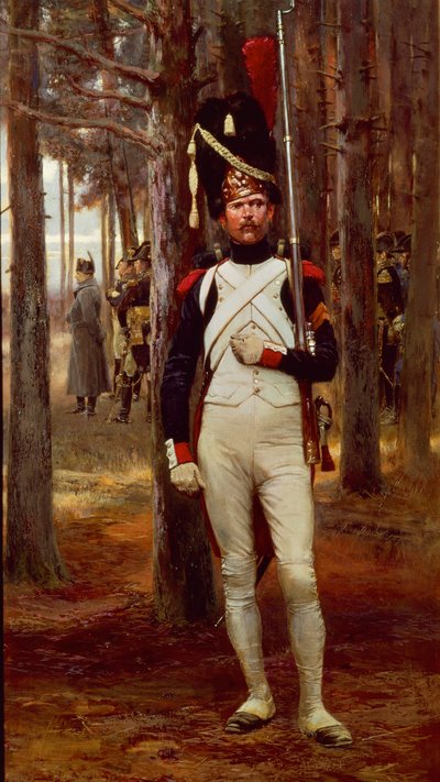Foot Grenadier of the Imperial Guard, av Edouard Detaille av Jean Baptiste Edouard Detaille
