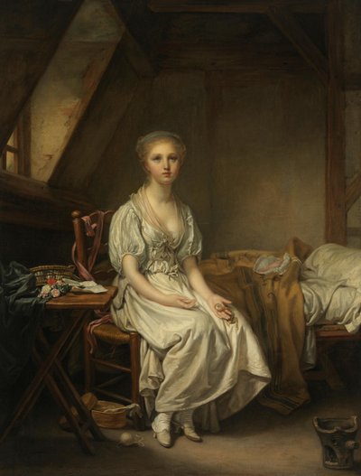 Klokkens klager (Den vaklende dyd) av Jean-Baptiste Greuze
