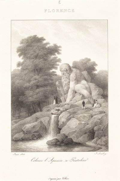 Apenninenes koloss, Pratolino av Jean-Baptiste Isabey