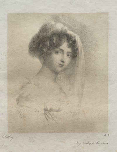 Mme. Horace Vernet av Jean-Baptiste Isabey