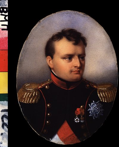 ""Portrett av keiser Napoleon I Bonaparte (1769-1821)"" Akvarell og gouache-maleri av Jean Baptiste Isabey (1767-1855) Tidlig 1800-talls institutt for russisk litteratur IRLI (Pushkin-huset), St. Petersburg av Jean Baptiste Isabey