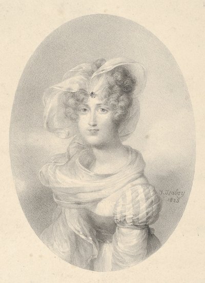 Portrett av Madame Ditte-Harmite av Jean-Baptiste Isabey