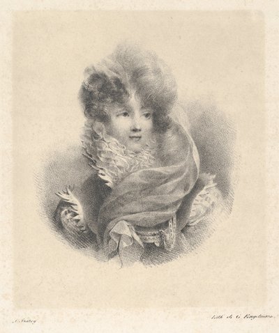 Portrett av Mademoiselle de Pavant av Jean-Baptiste Isabey