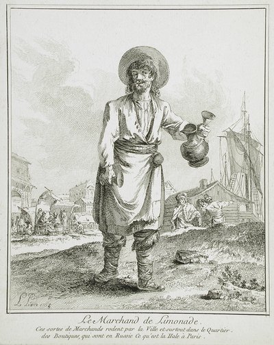 Limonadeselgersken av Jean-Baptiste Le Prince