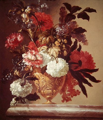 Blomster i en vase (olje på lerret) av Jean Baptiste Monnoyer