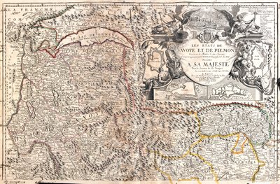 Sveits (kanton: Vaud, Valais), Italia (region: Aosta-dalen, Piemonte), Frankrike (region: Franche-Comté, Rhône-Alpes) av Jean-Baptiste Nolin