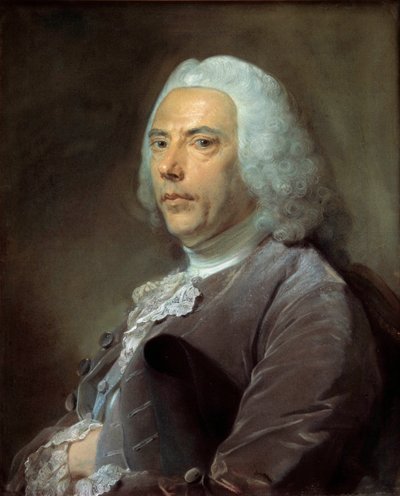 Portrett av Pierre Bouguer (1698-1758) Medlem av Akademiet for vitenskaper, geometri og astronom Maleri av Jean-Baptiste Perroneau (Jean Baptiste Perronneau) (1715-1783) 1753, 68 x 57 cm - - Portrett av Pierre Bouguer (1698 1758) medlem av Akademiet o av Jean Baptiste Perronneau