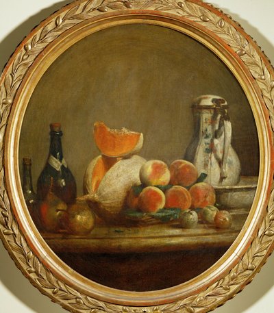 En melon (maleri på lerret) av Jean-Baptiste Simeon Chardin
