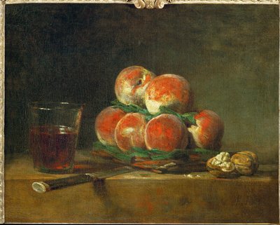 Panier de peches – en kurv med fersken … av Jean-Baptiste Simeon Chardin