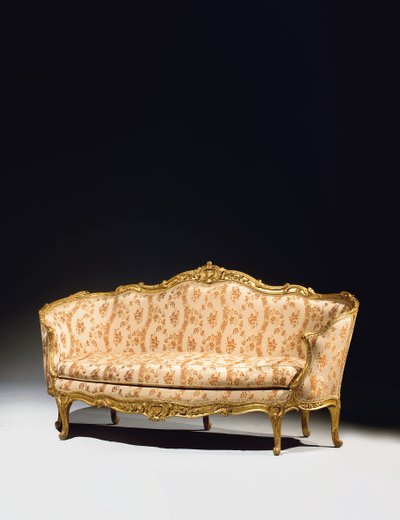 Louis XV sofa av Jean Baptiste Tilliard