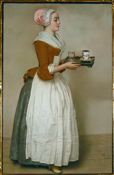 Sjokolademakeren. Kake (kake på papir) av Jean-Etienne Liotard