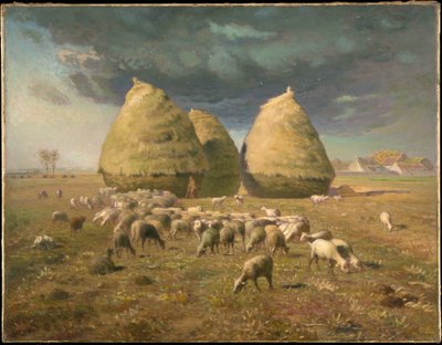 Høystakker: høst av Jean-Francois Millet