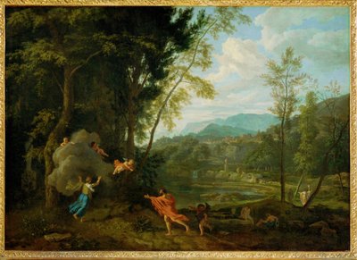 Jupiter og Io (maleri på lerret) av Jean-Francois Millet