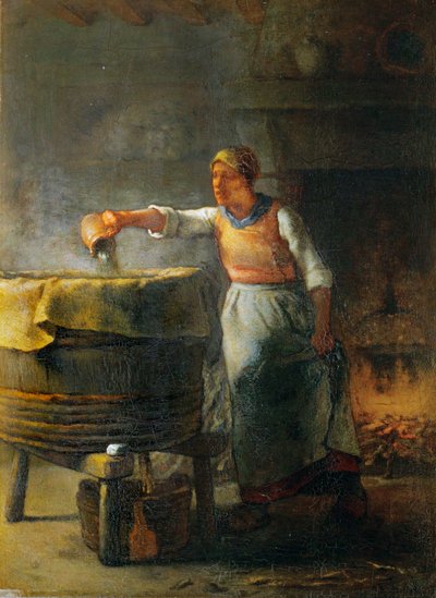 La lessiveuse von Jean-Francois Millet