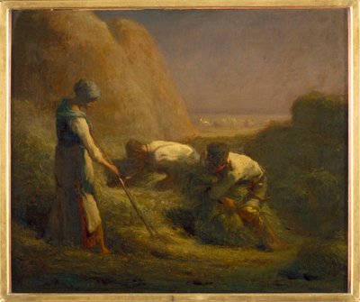 Les botteleurs de foin von Jean-Francois Millet