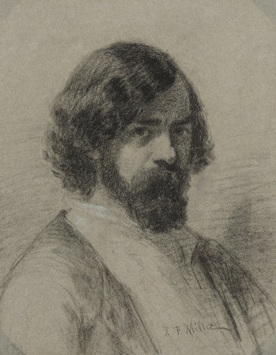 Portrett av Narcissus Virgil Diaz de la Peña av Jean-Francois Millet