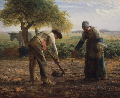 Potetplantere av Jean-Francois Millet