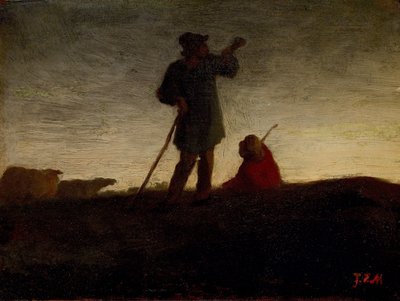 Tilbakekalling av flokken av Jean Francois Millet