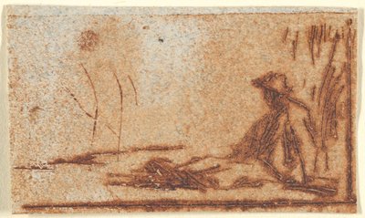 Sittende bonde av Jean-Francois Millet