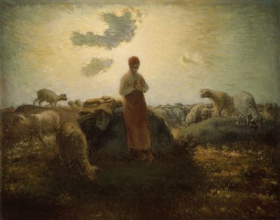 Vokteren av flokken av Jean Francois Millet
