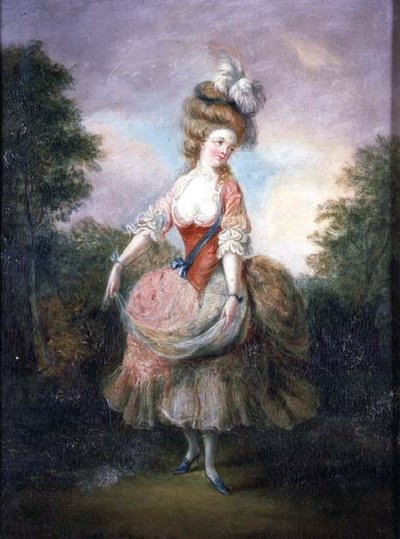 Danser med fjærhatt av Jean Frederic Schall