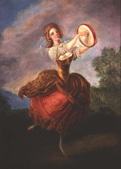 Danser med tamburin av Jean Frederic Schall
