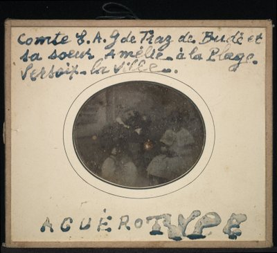 Portrett av to barn, grev Ernest Andre Gabriel de Traz de Budé og søsteren Amélie av Jean Gabriel Eynard