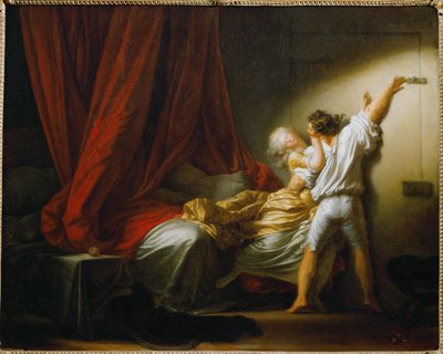 Le verrou - Der Riegel, um 1777 von Jean-Honore Fragonard