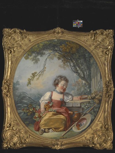 Den lille pilegrimen (olje på lerret) av Jean Honore Fragonard