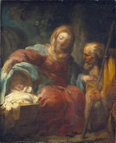 Hvilen under flukten til Egypt av Jean-Honore Fragonard