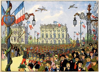Landsbyen min, de som ikke glemmer: 14. juli av Jean Jacques (1873 1951) Waltz