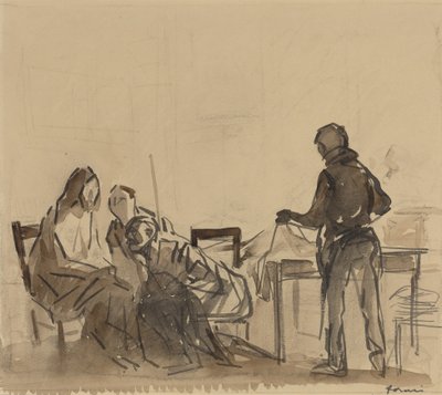Før repasten i Emmaus av Jean-Louis Forain