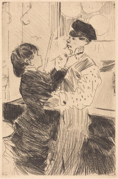 Å knyte slipset av Jean-Louis Forain