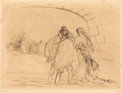 Møtet under buen (første plansje) av Jean-Louis Forain