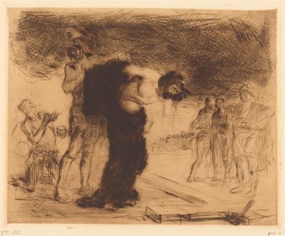 Kristus fratatt sine klær av Jean-Louis Forain