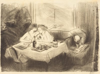 Det private rommet (tredje plansje) av Jean-Louis Forain