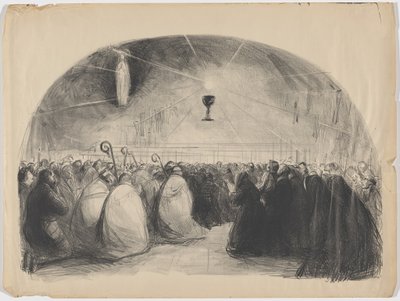 Lourdes, 1914, den 25. internasjonale eukaristiske kongressen av Jean-Louis Forain