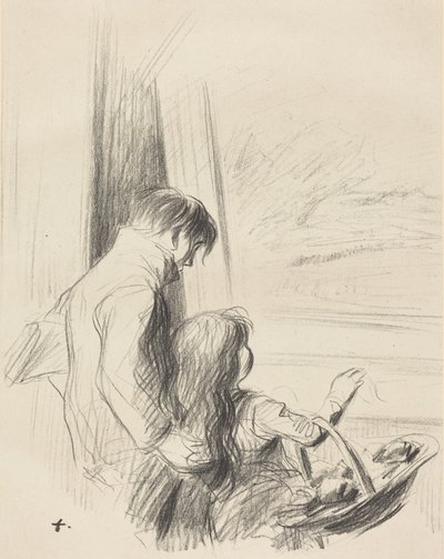 Et maleri av pappa! Første plansje av Jean-Louis Forain