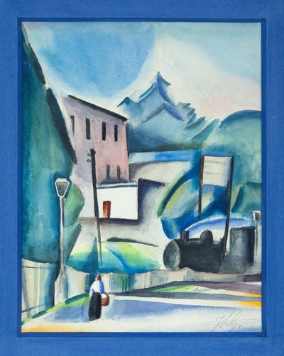 Togets passasje, ca. 1915-20 (akvarell på papir) av Jean Louis Gampert