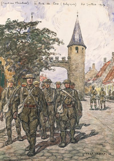 Flandernfront, Tor von Loo (Belgien), 30. Juli 1917 von Jean-Louis Lefort