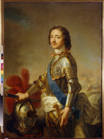 Portrett av Peter 1. den store (1672-1725) tsaren av Russland av Jean Marc Nattier
