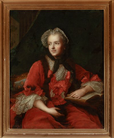 Portrett av Maria Leszczyńska av Jean-Marc Nattier