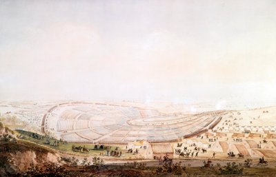 Utsikt over hæren i Boulogne-sur-Mer leir av Jean Rodolphe Gautier