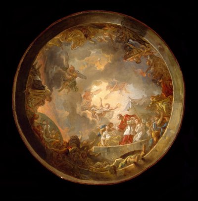 Saint Carlo Borromeo tar seg av pestens ofre av Jean Simon Berthelemy