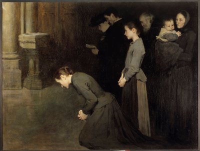 Det ydmyke maleriets bønn av Jean Henri Geoffroy dit Geo (1853-1924) 1893 Søn. 1,45x1,92 m Dijon, Musee des Beaux Arts av Jean Geoffroy