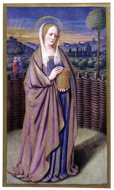 Saint Madeleine etter Jean Bourdichon av Jean (after) Bourdichon