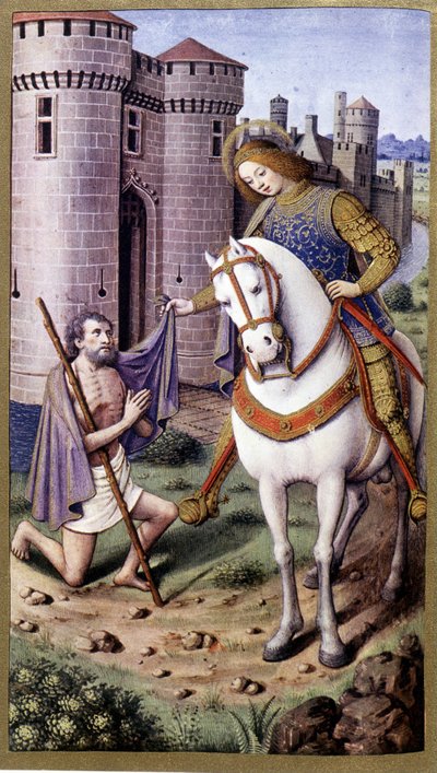 Saint Martin etter Jean Bourdichon av Jean (after) Bourdichon